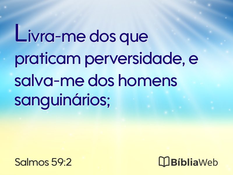 Salmos 59:2 em imagem para compartilhar