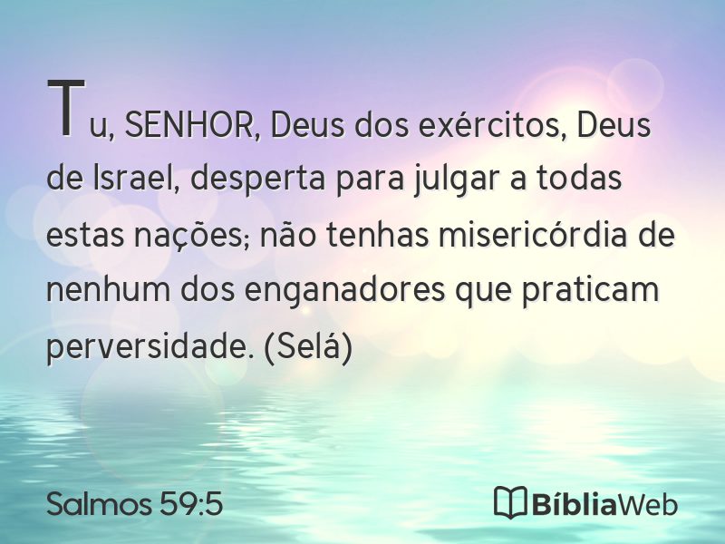 Salmos 59:5 em imagem para compartilhar