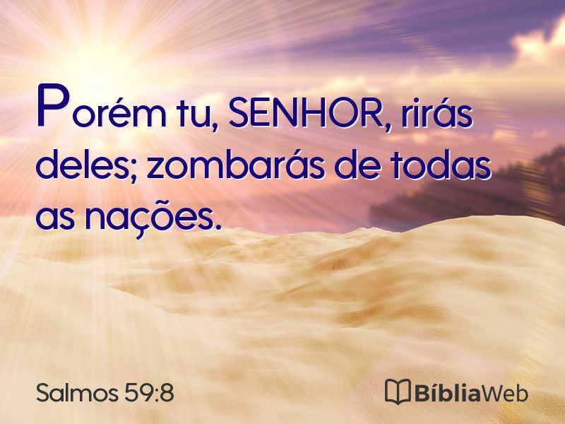 Salmos 59:8 em imagem para compartilhar