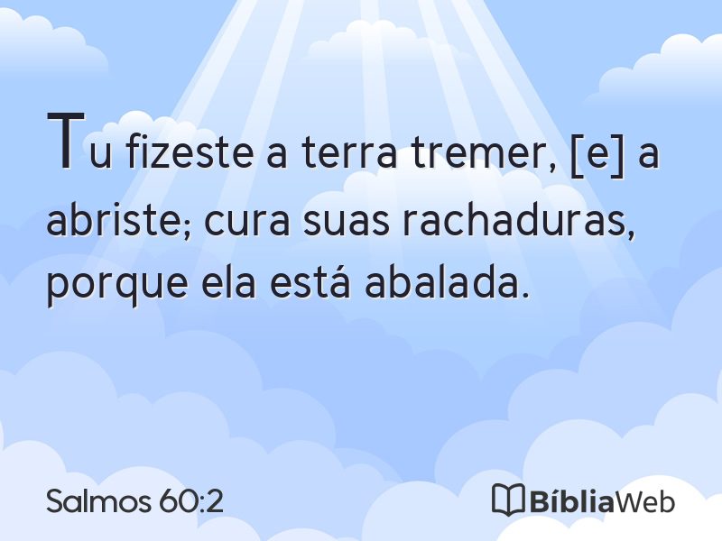 Salmos 60:2 em imagem para compartilhar