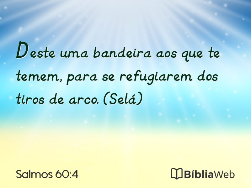 Salmos 60:4 em imagem para compartilhar