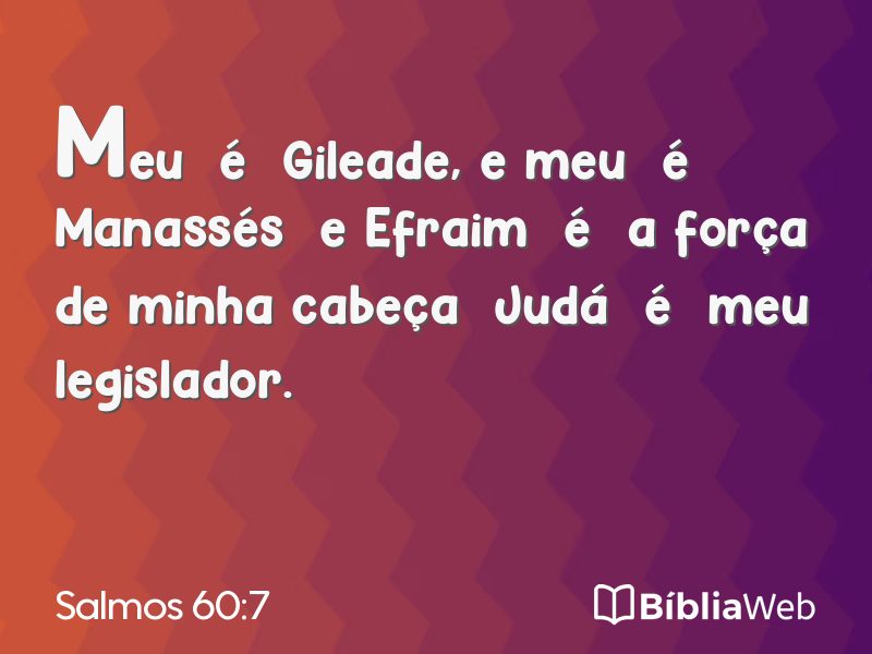 Salmos 60:7 em imagem para compartilhar