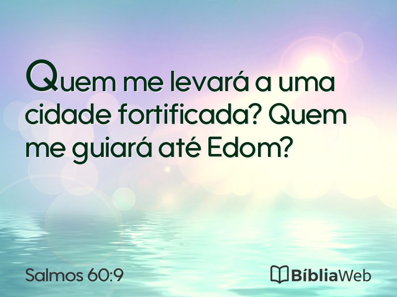 Salmos 60:9 em imagem para compartilhar