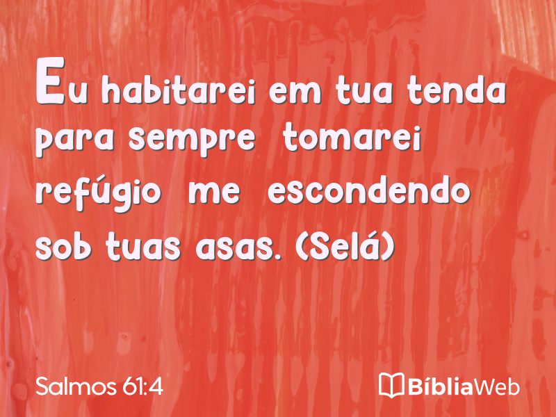 Salmos 61:4 em imagem para compartilhar