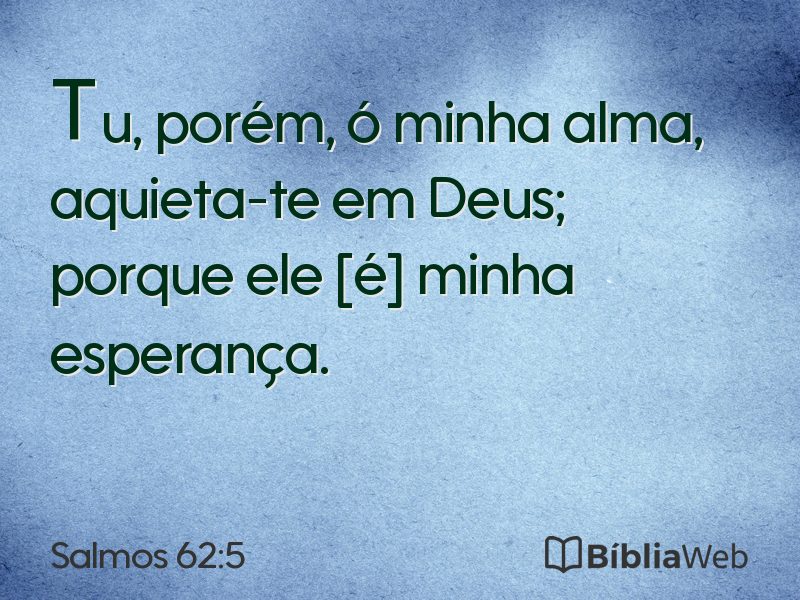 Salmos 62:5 em imagem para compartilhar