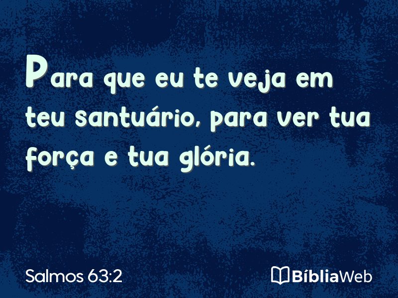 Salmos 63:2 em imagem para compartilhar