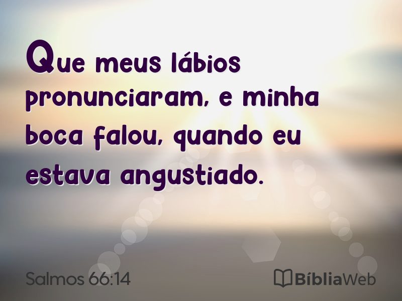 Salmos 66:14 em imagem para compartilhar
