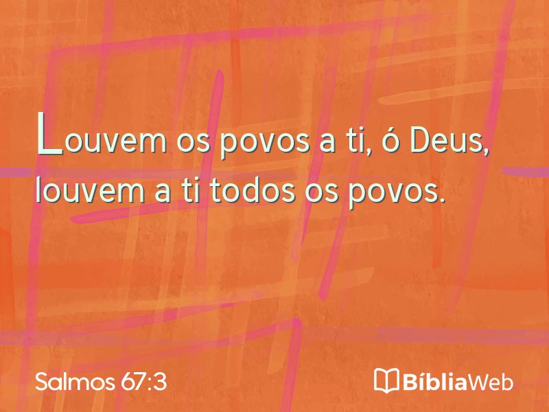 Salmos 67:3 em imagem para compartilhar