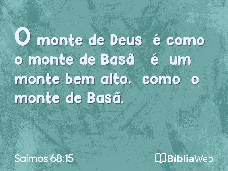 Salmos 68:15 em imagem para compartilhar