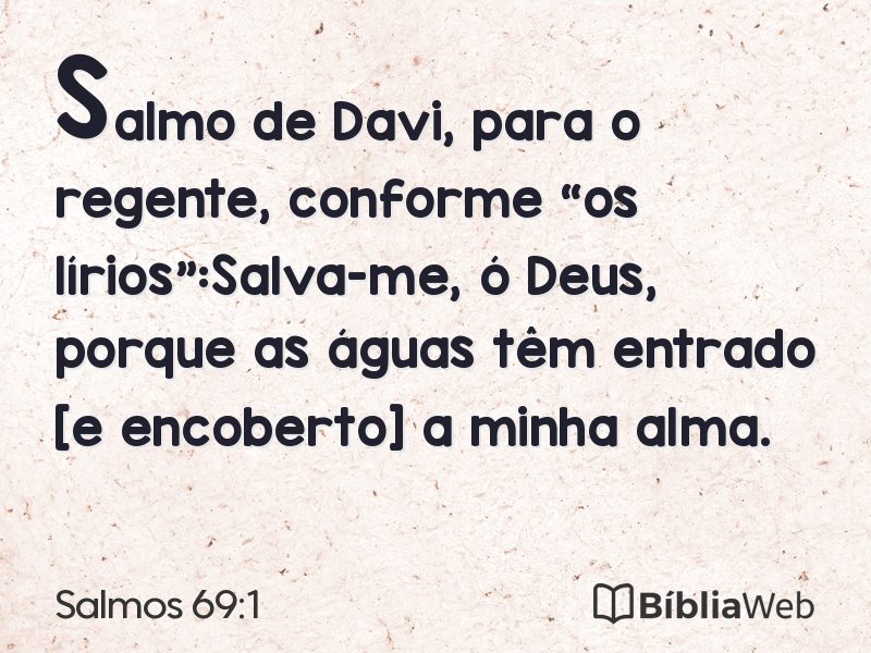 Salmos 69:1 em imagem para compartilhar