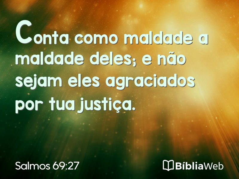 Salmos 69:27 em imagem para compartilhar