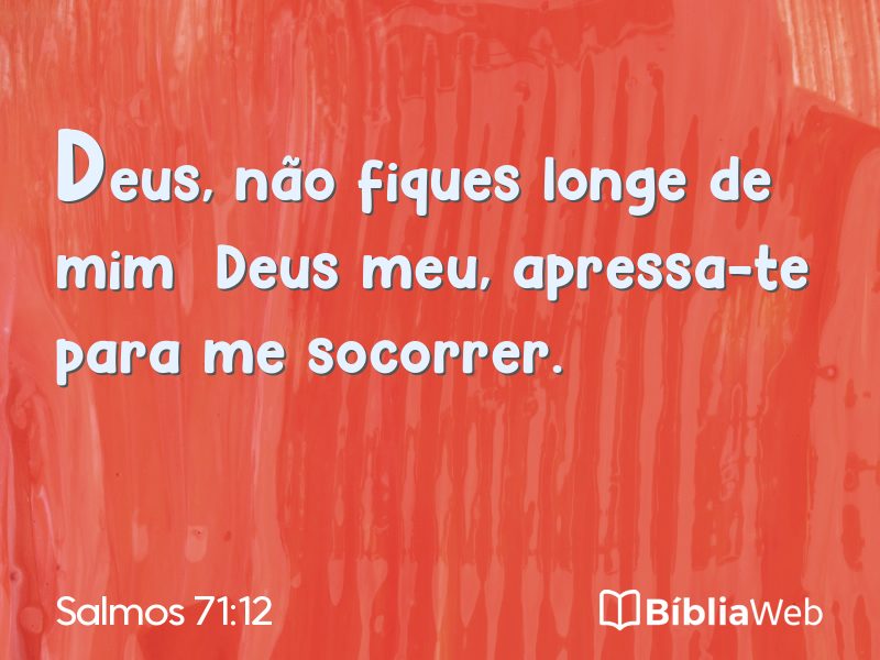 Salmos 71:12 em imagem para compartilhar