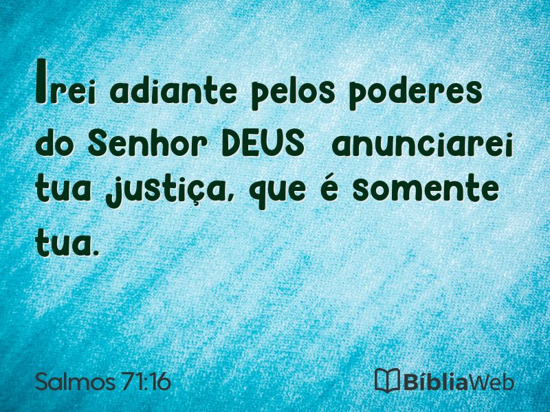 Salmos 71:16 em imagem para compartilhar