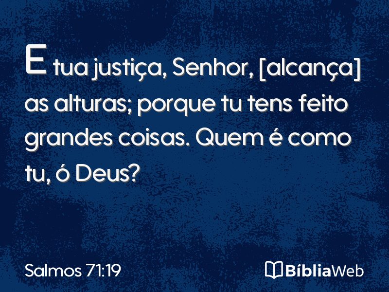 Salmos 71:19 em imagem para compartilhar