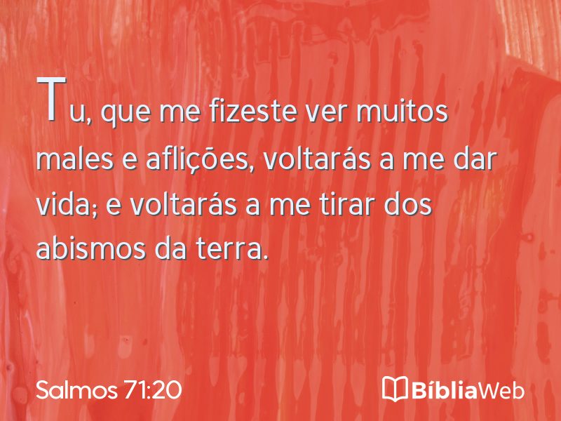 Salmos 71:20 em imagem para compartilhar