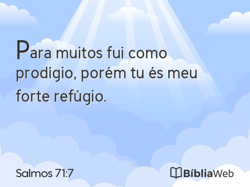 Salmos 71:7 em imagem para compartilhar