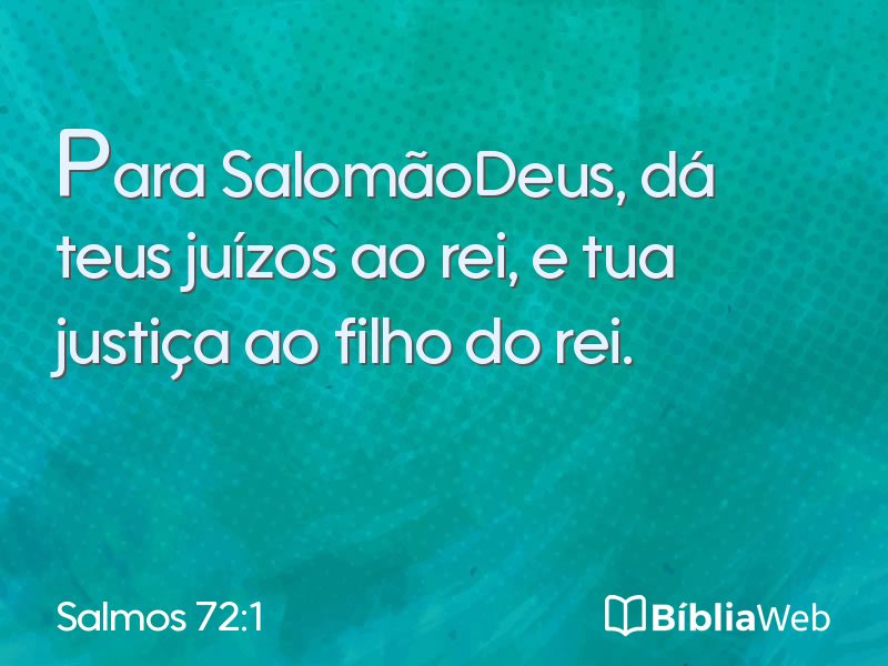 Salmos 72:1 em imagem para compartilhar