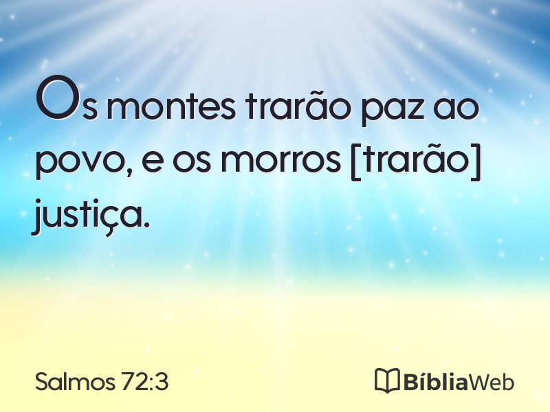 Salmos 72:3 em imagem para compartilhar