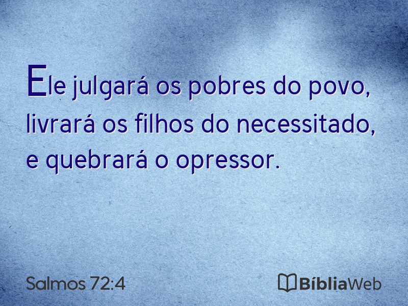 Salmos 72:4 em imagem para compartilhar