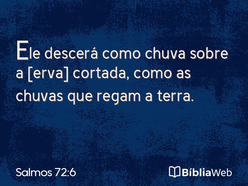 Salmos 72:6 em imagem para compartilhar