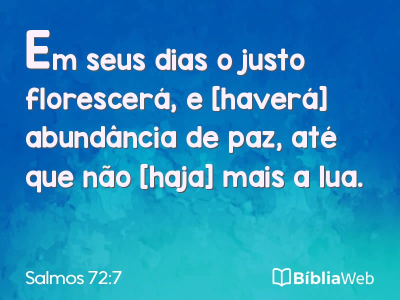Salmos 72:7 em imagem para compartilhar