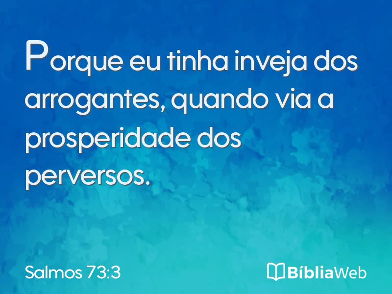 Salmos 73:3 em imagem para compartilhar