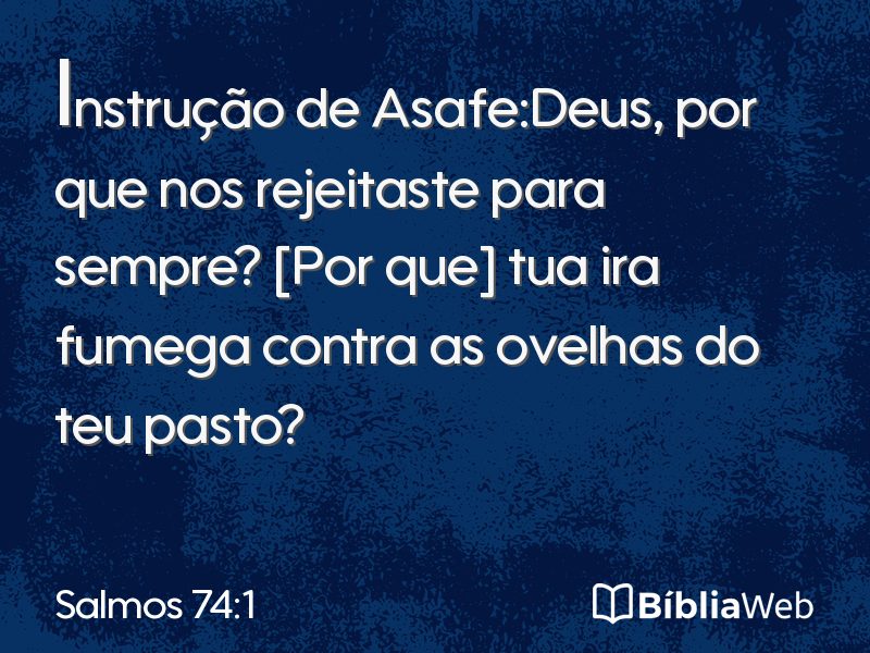 Salmos 74:1 em imagem para compartilhar
