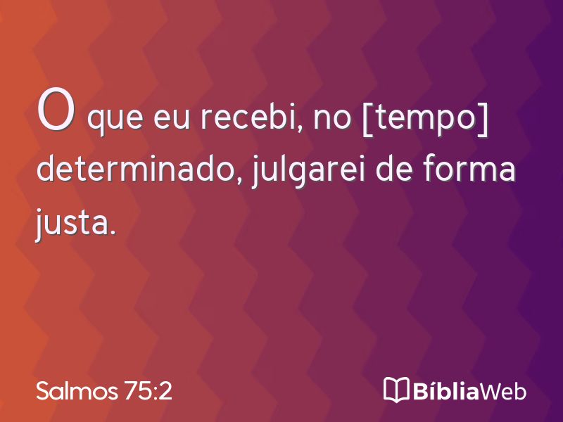 Salmos 75:2 em imagem para compartilhar
