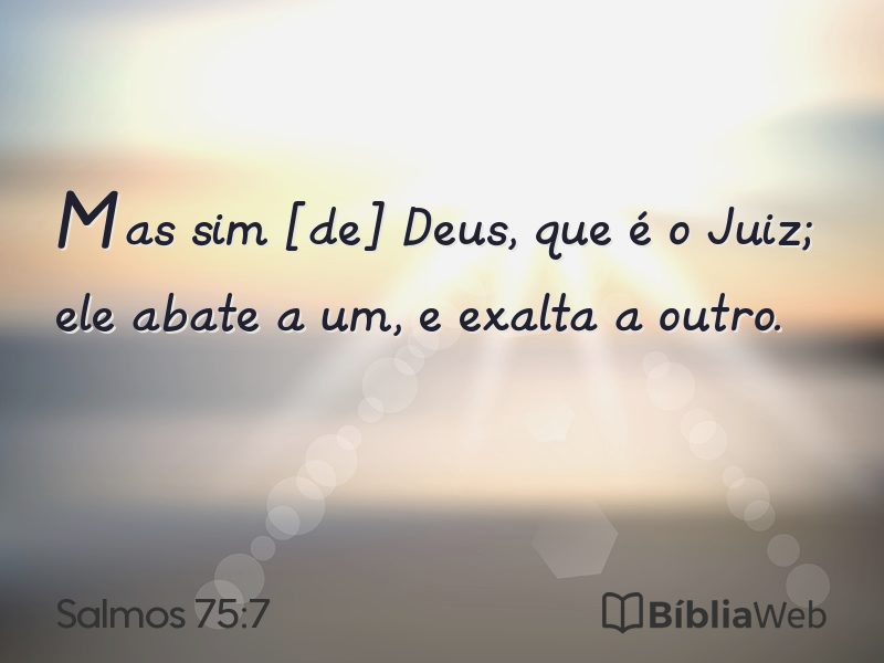Salmos 75:7 em imagem para compartilhar