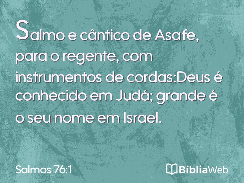 Salmos 76:1 em imagem para compartilhar