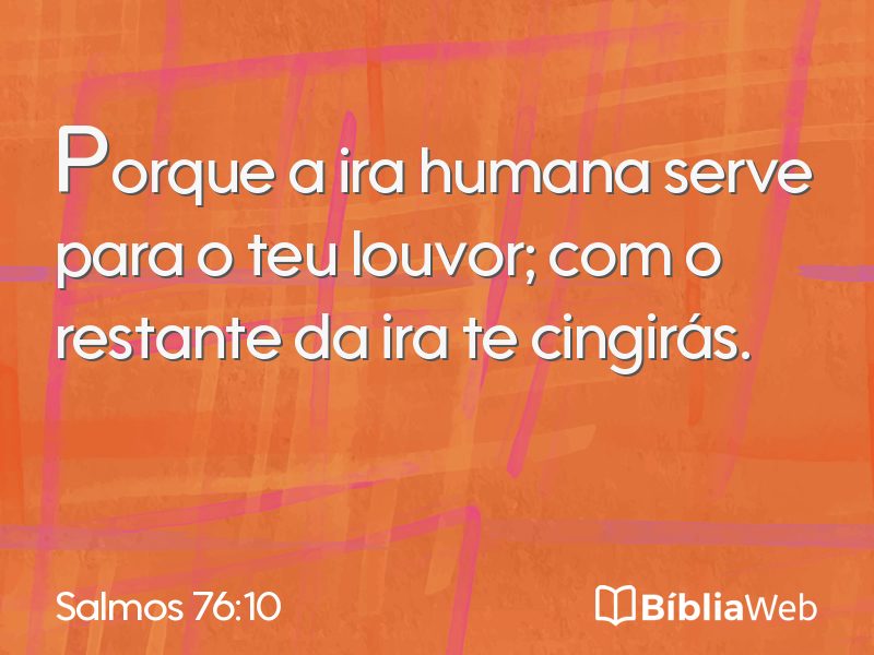 Salmos 76:10 em imagem para compartilhar