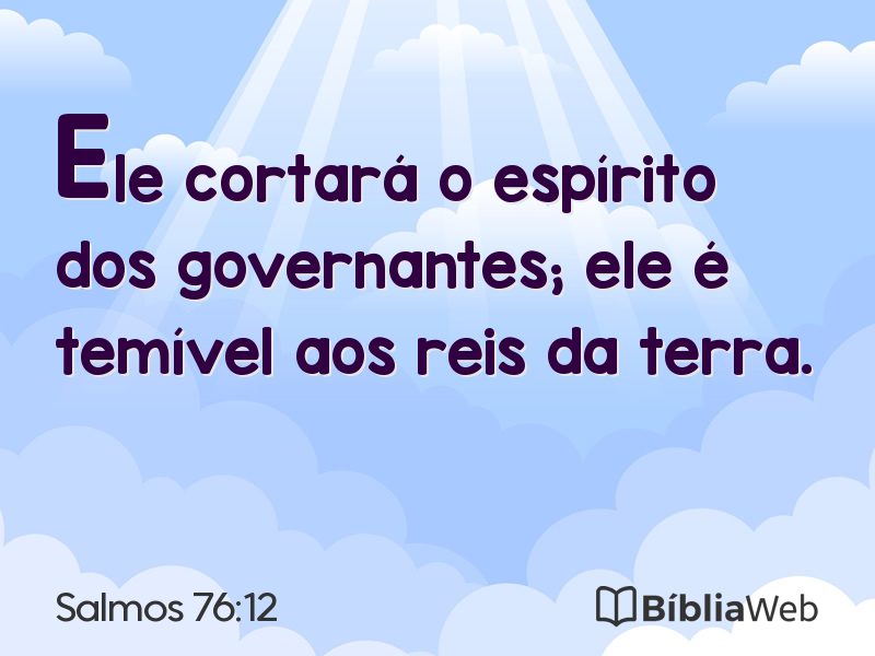 Salmos 76:12 em imagem para compartilhar