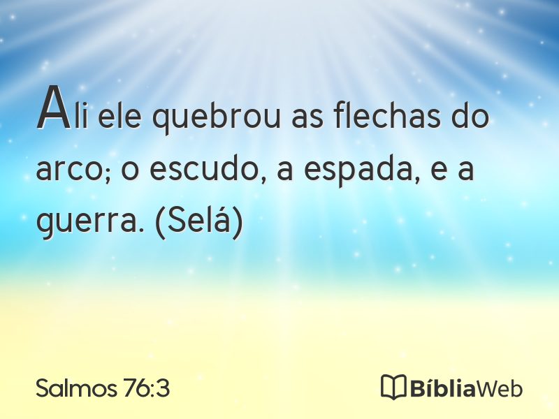 Salmos 76:3 em imagem para compartilhar