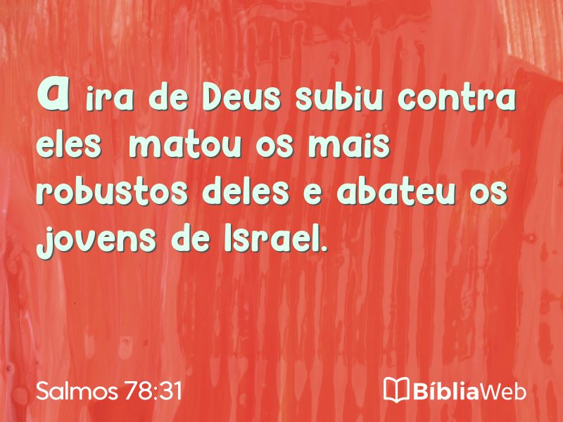 Salmos 78:31 em imagem para compartilhar