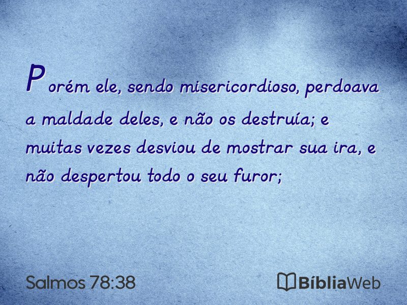Salmos 78:38 em imagem para compartilhar