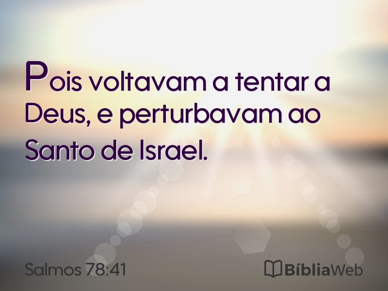 Salmos 78:41 em imagem para compartilhar