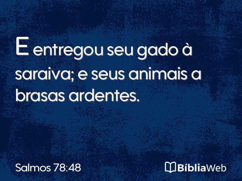 Salmos 78:48 em imagem para compartilhar