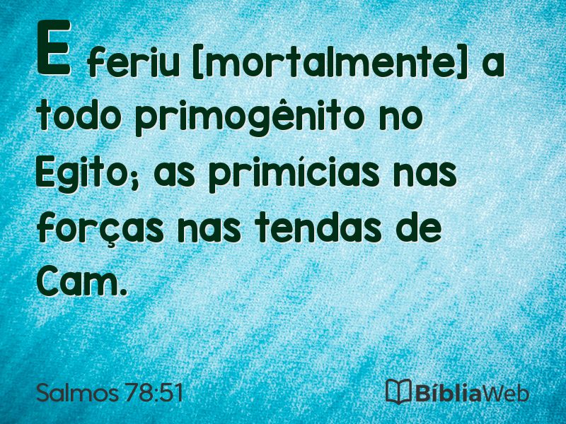 Salmos 78:51 em imagem para compartilhar