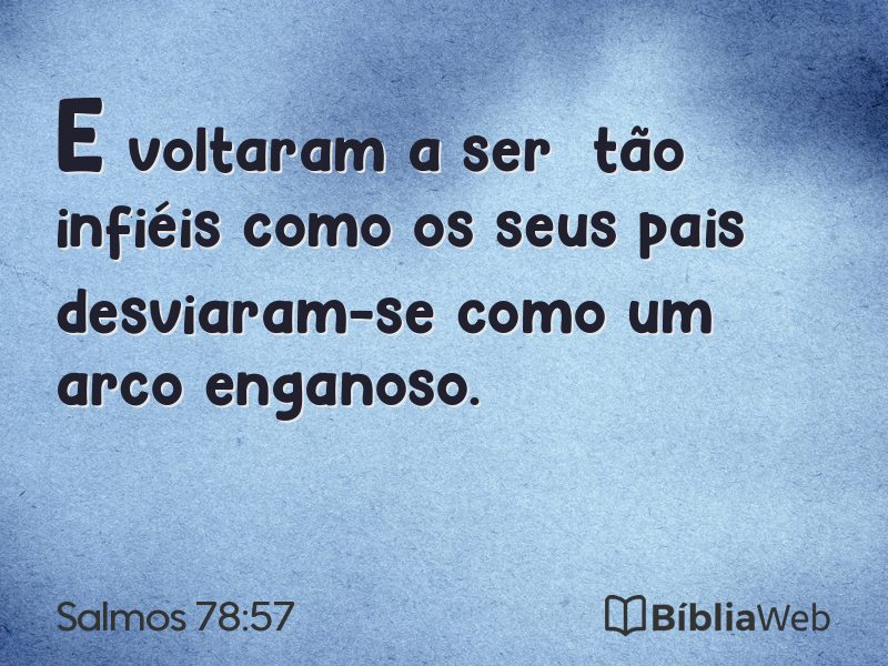 Salmos 78:57 em imagem para compartilhar