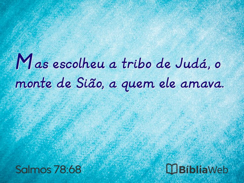 Salmos 78:68 em imagem para compartilhar