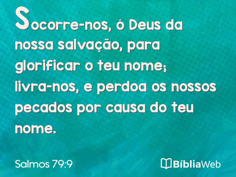 Salmos 79:9 em imagem para compartilhar