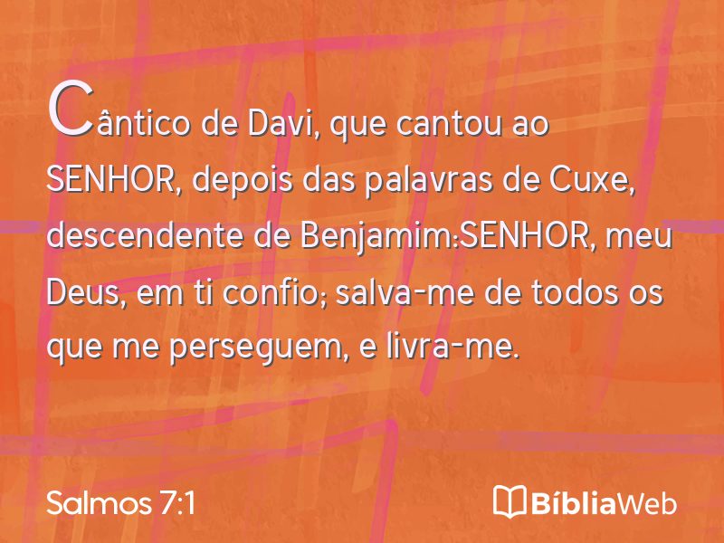 Salmos 7:1 em imagem para compartilhar