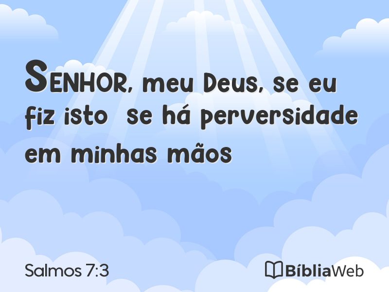 Salmos 7:3 em imagem para compartilhar