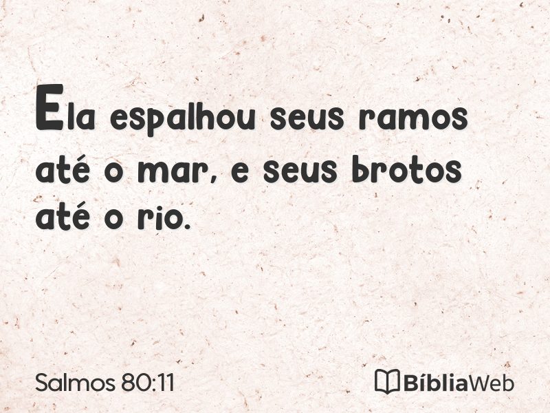 Salmos 80:11 em imagem para compartilhar
