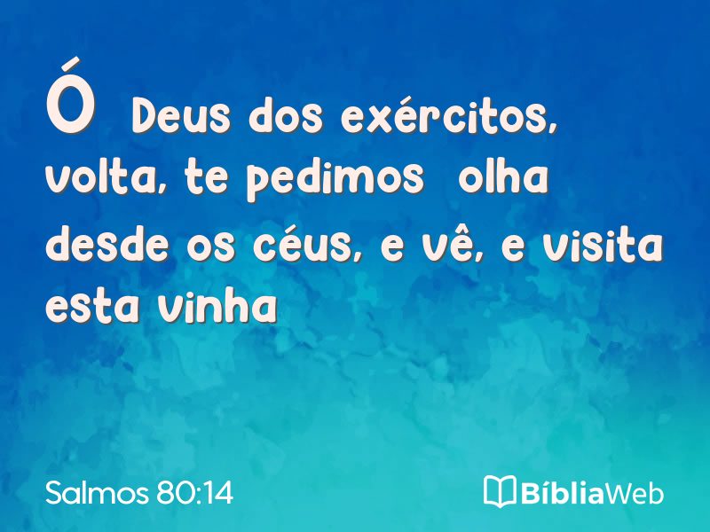 Salmos 80:14 em imagem para compartilhar