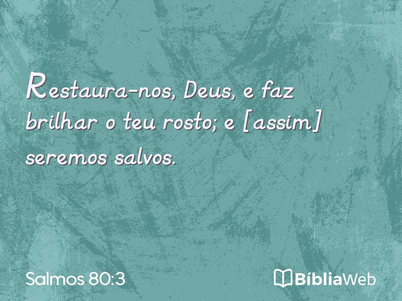 Salmos 80:3 em imagem para compartilhar