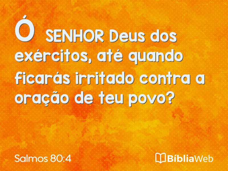 Salmos 80:4 em imagem para compartilhar