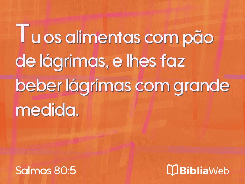 Salmos 80:5 em imagem para compartilhar