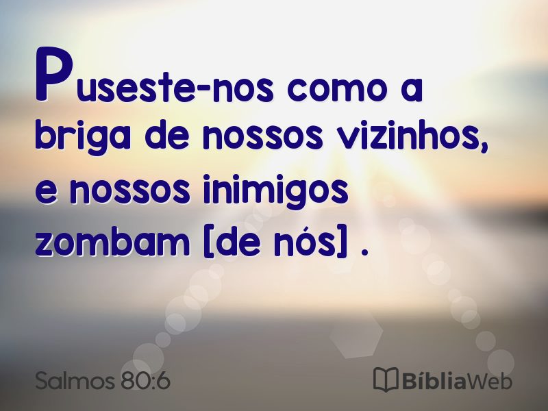 Salmos 80:6 em imagem para compartilhar
