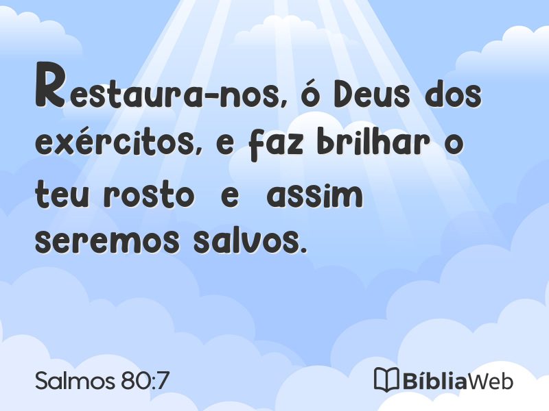 Salmos 80:7 em imagem para compartilhar